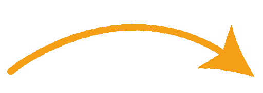 A simple, pixelated orange shape with a slight curve and a small gray rectangle on top near the center.